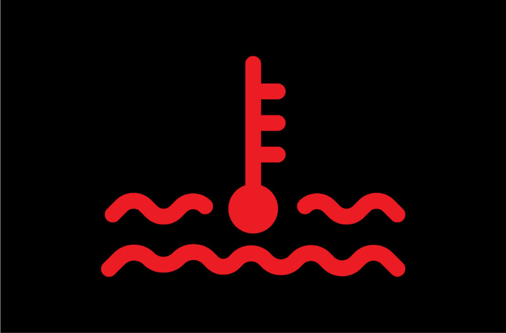 Spia della temperatura del motore