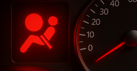 Cosa fare in caso di accensione della spia airbag