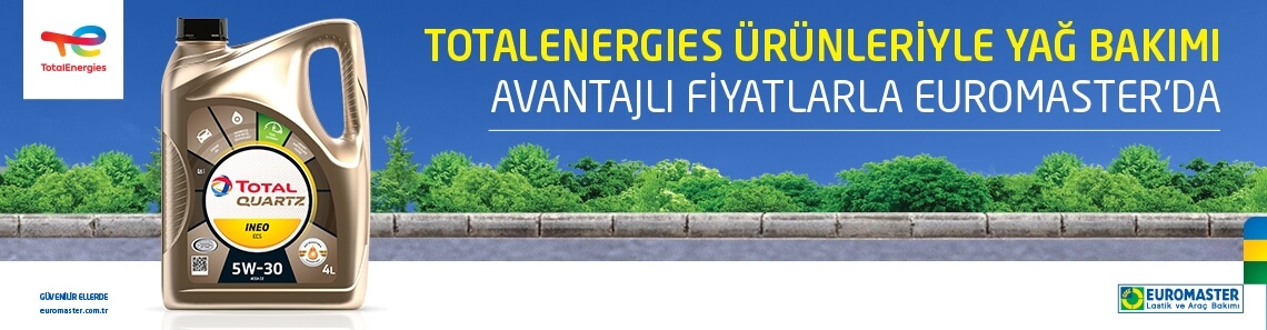 Motor Yağınızı Totalenergies kalitesiyle Euromaster'da değiştirin